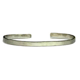 Sterling Silver (.925) 1/4" x 6" Inch - 16 Gauge Polished Bracelet Blank Cuff with Curved Corners