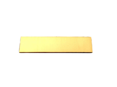 Brass 3/8" x 2" - 22 Gauge Blanks for Jewelry Making Wholesale - Straight Ends Corners Finished