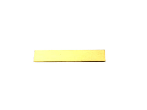 Brass 1/4" x 1 1/2" - 22 Gauge Blanks for Jewelry Making Wholesale - Straight Ends Corners Finished