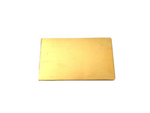 Brass 1 1/2" x 2 1/2" - 22 Gauge Blanks for Jewelry Making Wholesale - Straight Ends Corners