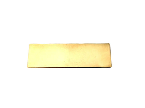 Brass 5/8" x 2" - 22 Gauge Blanks for Jewelry Making Wholesale - Straight Ends Corners Finished