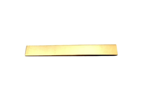 Brass Blanks for Jewelry Making Wholesale - 1/4" x 2" - 22 Gauge Straight Ends Corners Finished