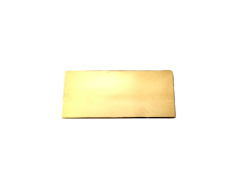 Brass 1" x 2 1/4" - 22 Gauge Blanks for Jewelry Making Wholesale - Straight Ends Corners Finished